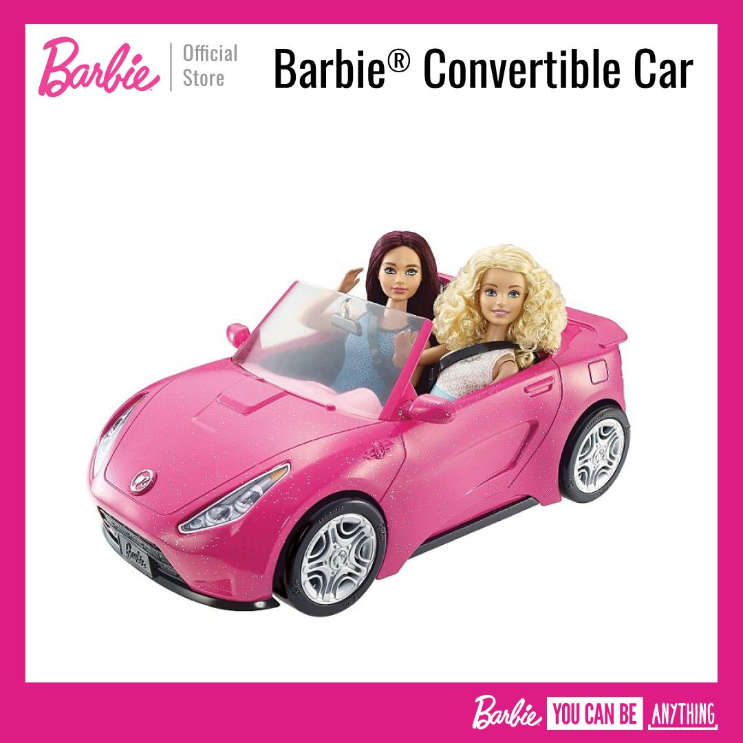 Barbie® Convertible Car บาร์บี้ รถเปิดประทุน 2 ที่นั่ง ของเล่นเด็ก, รถตุ๊กตา DVX59