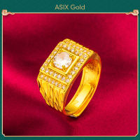ASIX GOLD แหวนผู้ชายทอง 24K แหวนมังกรครอบงำ แหวนผู้ชายเท่ ไม่ดำ ไม่ลอก