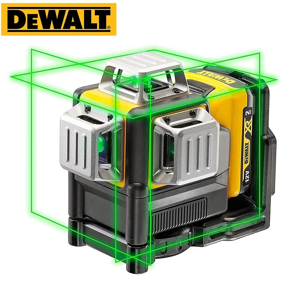 【 American motorcyclist spruce 】Dewalt DW089LG 3 Sides*360 Degree Vertical 12 Lines Laser Level Horizontal Green Light Level Meter Outdoor ราคา 3,349 บาท*ส่งฟรี