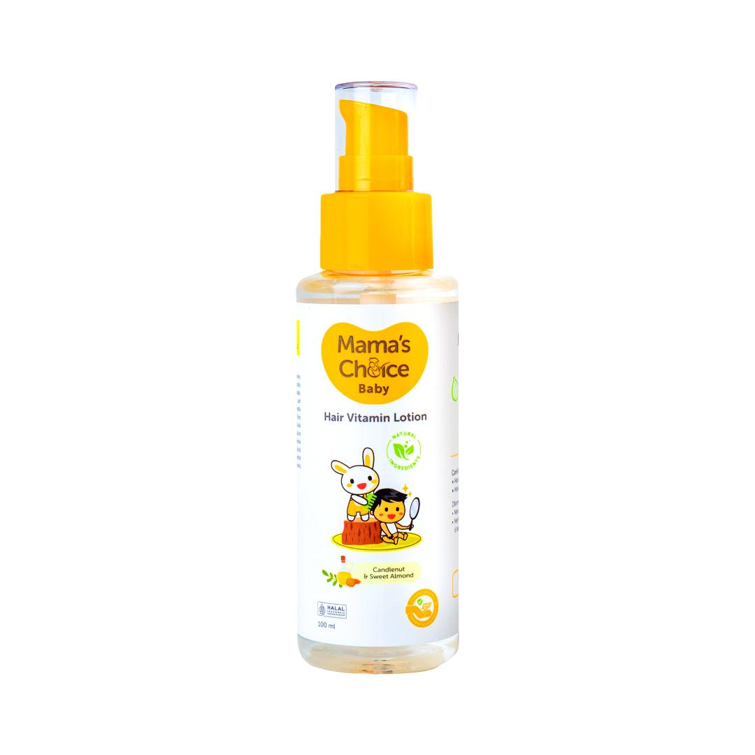 Mamas Choice โลชั่นบำรุงผม วิตามินบำรุงผมเด็ก ป้องกันหนังศีรษะแห้ง สูตร Organic ให้ผมนุ่มสลวย หนาและดกดำ - Baby Hair Vitamin Lotion