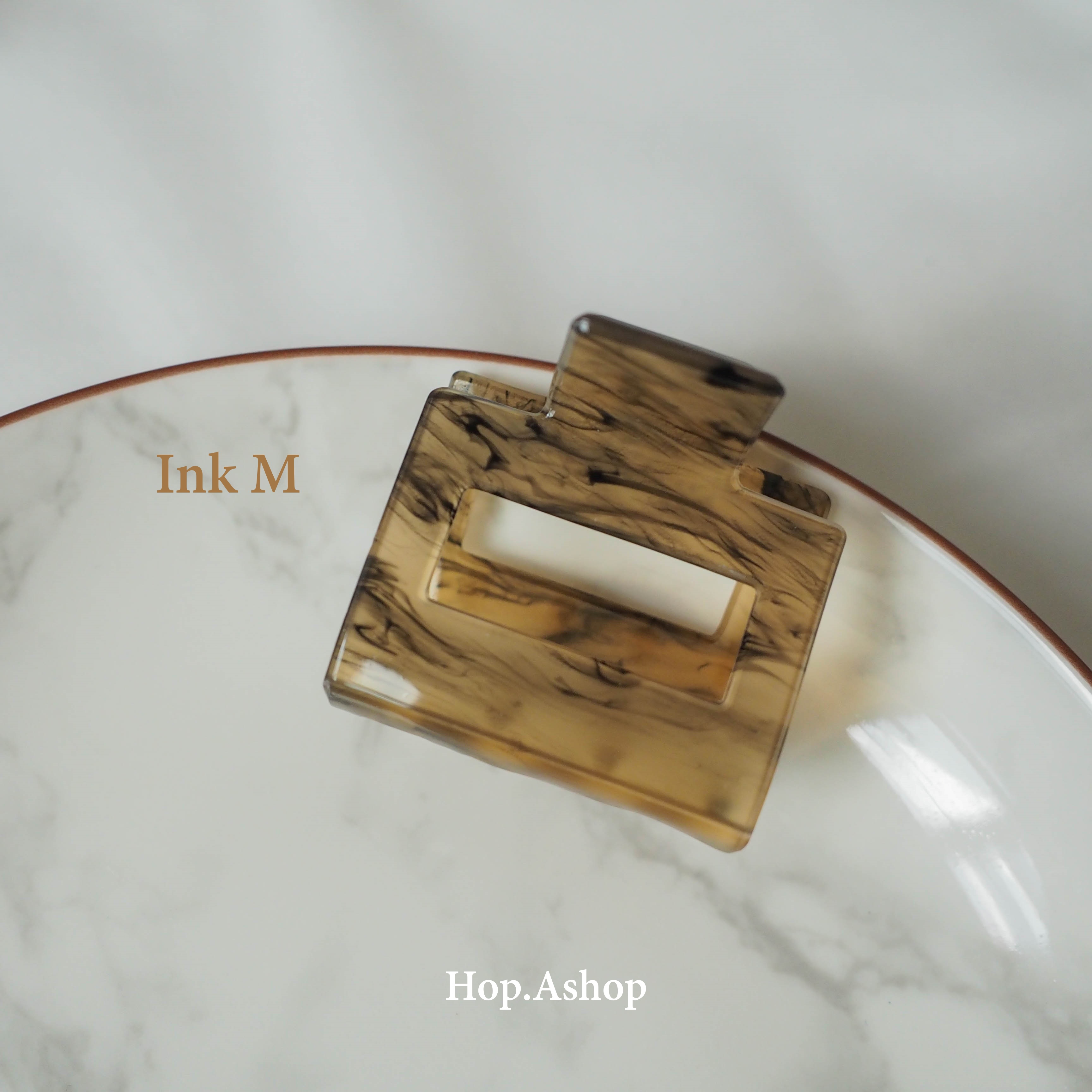 กิ๊บลายหินอ่อนสไตล์เกาหลี Korean Marble Clip กิ๊บติดผม กิ๊บหนีบผม กิ๊บน่ารักๆ Marble Hair Clip | Hop.Ashop