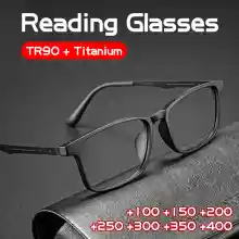 ภาพขนาดย่อของสินค้าOYKI +100-+400 ไทเทเนียมแว่นตาอ่านหนังสือผู้ชาย TR90 ป้องกันแสงสีฟ้าแว่นตาคอมพิวเตอร์กรอบแว่นตา Presbyopic