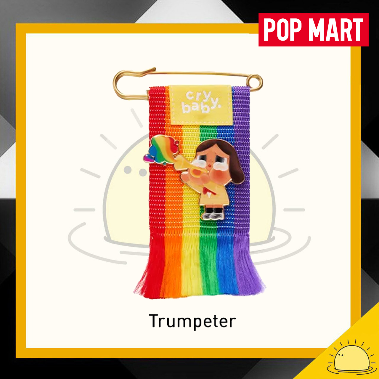 POP MART CRYBABY CHEER UP, BABY! SERIES-Alloy Brooch - Trumpeter ของเล่นของสะสม ลิขสิทธิ์แท้ ราคา 590 บาท*ส่งฟรี