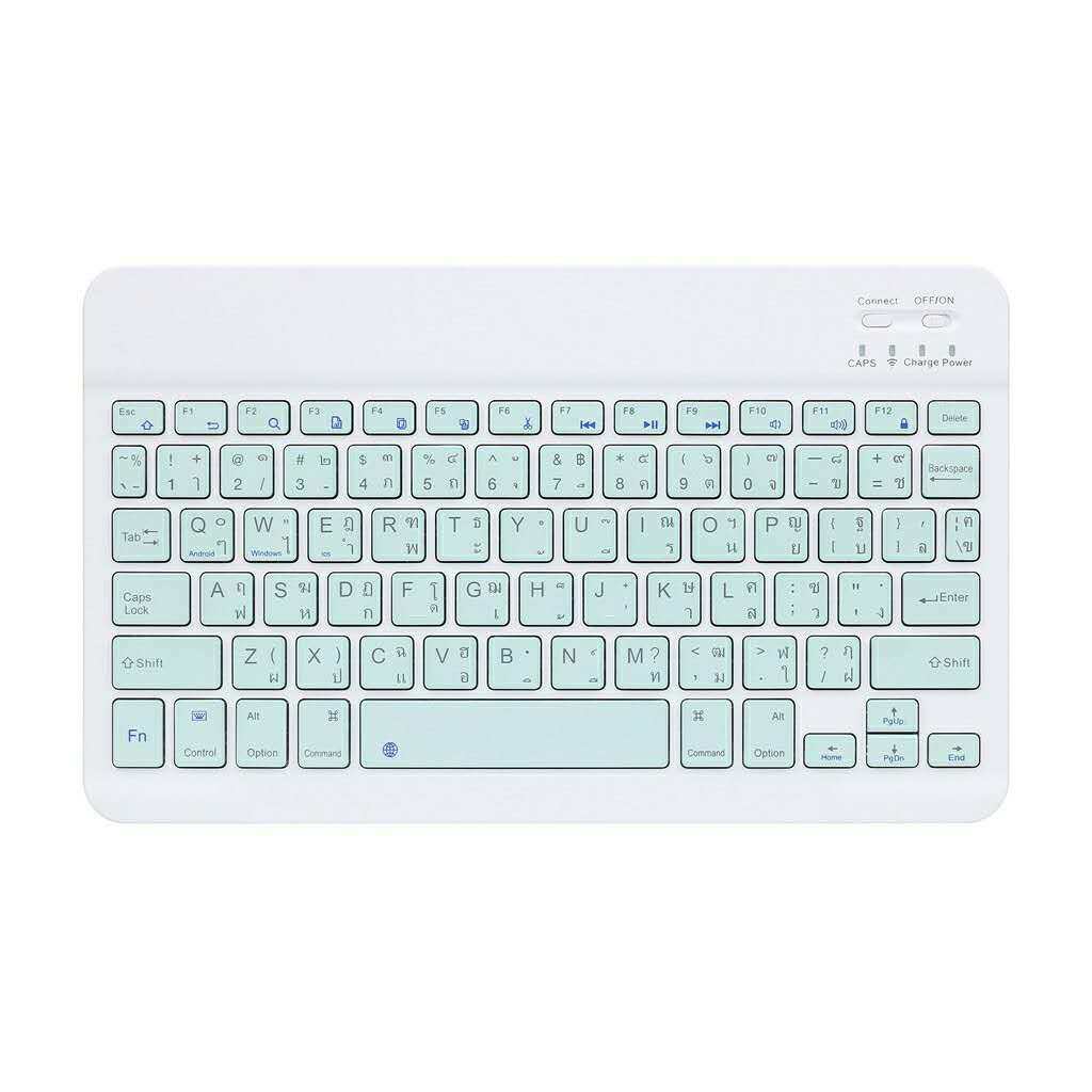 [พร้อมส่งจากกรุงเทพ] Keyboard Bluetooth ไทย/อังกฤษรุ่น สำหรับ /Android /Windows Wirelesskeyboard（แผ่นรองเมาส์ / 77 บาท）（เม้าส์ / 169 บาท）