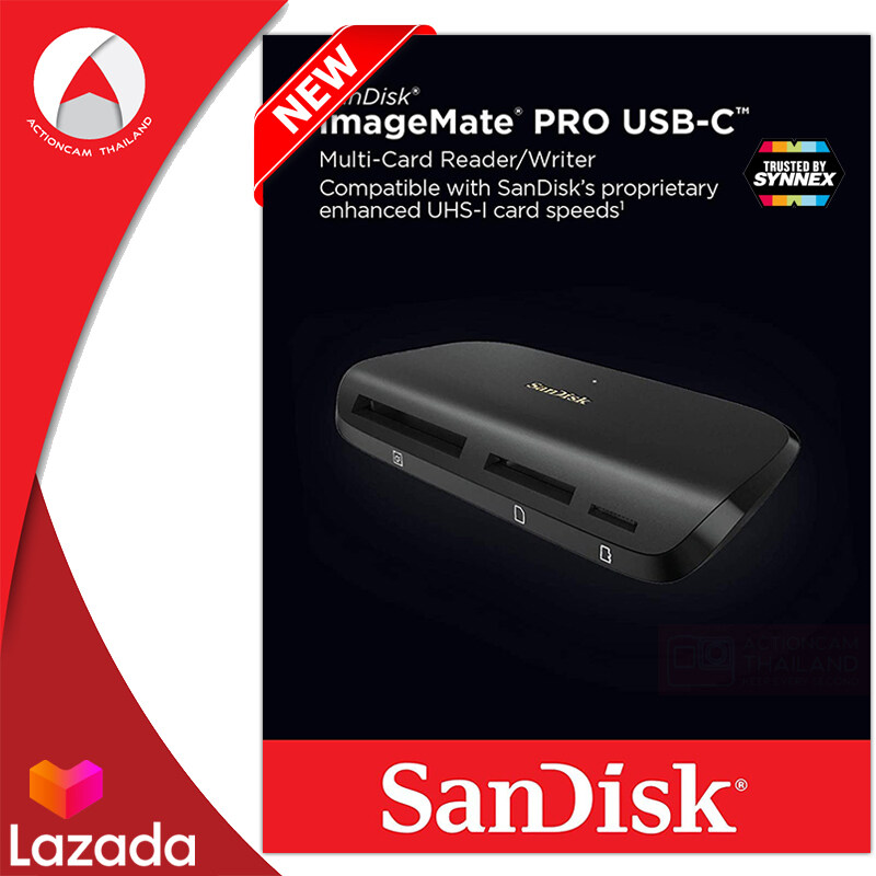 SanDisk ImageMate® PRO USB-C Card Reader (SDDR-A631-GNGNN) ตัวอ่านการ์ดรีดเดอร์ 3ช่อง MicroSD, SDCard, CF Card  รับประกัน Synnex 2 ปี