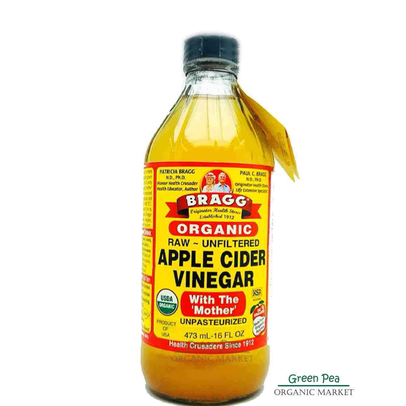 BRAGG ACV  organic Apple cider with mother  !ของแท้ อย.ไทย 473ml