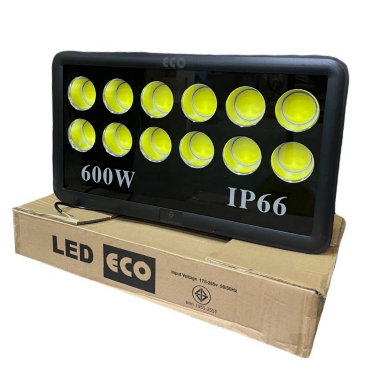 ⚽ไฟสนามฟุตบอล ไฟสนามกีฬา COB เเสงพุ่งไกล 600W รุ่น ECO Bright ราคาประหยัด สปอร์ตไลท์สนามฟุตบอล สปอร์ตไลท์สนามบอล ไฟส่องสนามฟุตบอล ตะกร้อ