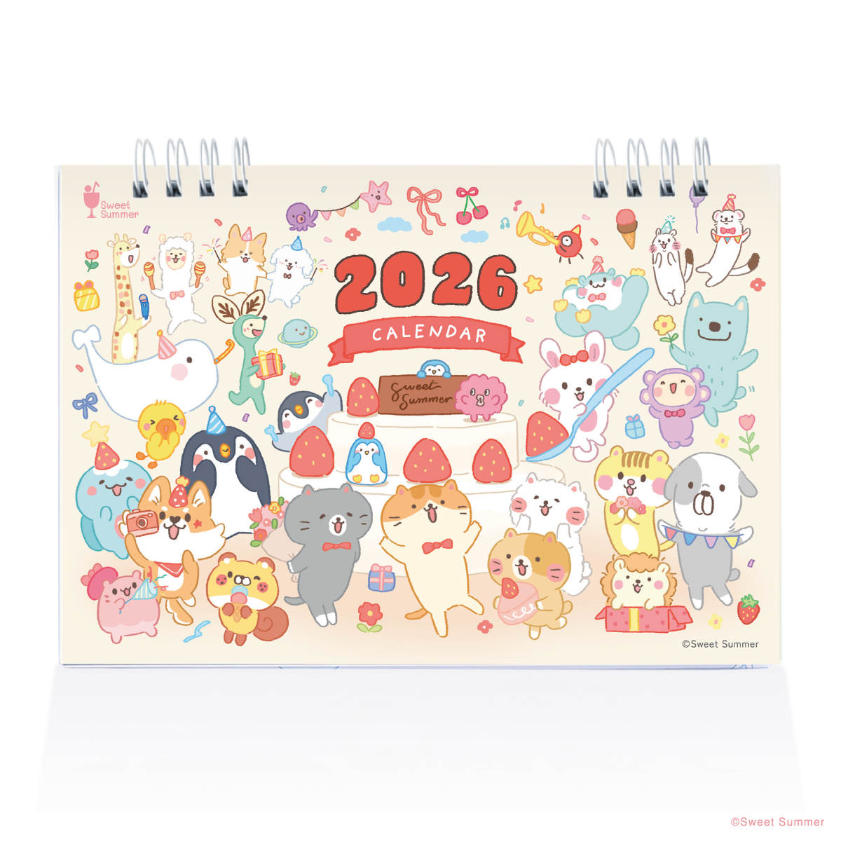 ปฏิทินตั้งโต๊ะ 2026 : Desk Calendar : Sweet Summer