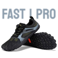 รองเท้ากีฬาหน้ากว้าง barefoot Saguaro เบาและนิ่มมาก อัพเกรดพื้นใหม่ รุ่น Fast I Pro สีดำ