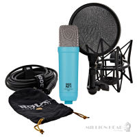 RODE : NT1 Signature Series by Millionhead ( ไมโครโฟนคอนเดนเซอร์คาร์ดิออยด์ไดอะแฟรมขนาดใหญ่เสียงรบกวนต่ำพร้อมเอาต์พุต XLR 3 พิน หน้าจอป๊อปช็อคเมาท์รวม SM6 และสาย XLR สำหรับการบันทึกและพอดแคสต์ )