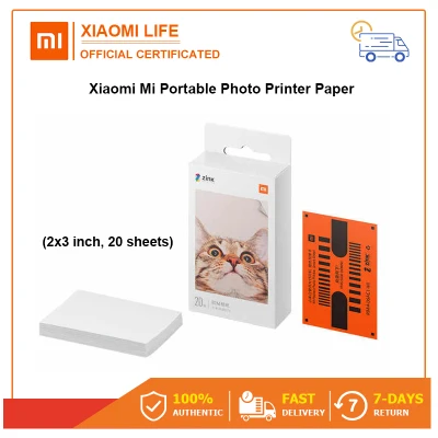 Xiaomi Mi Portable Photo Printer Paper (2x3 inch, 20 sheets) กระดาษปริ้น เสียวหมี่