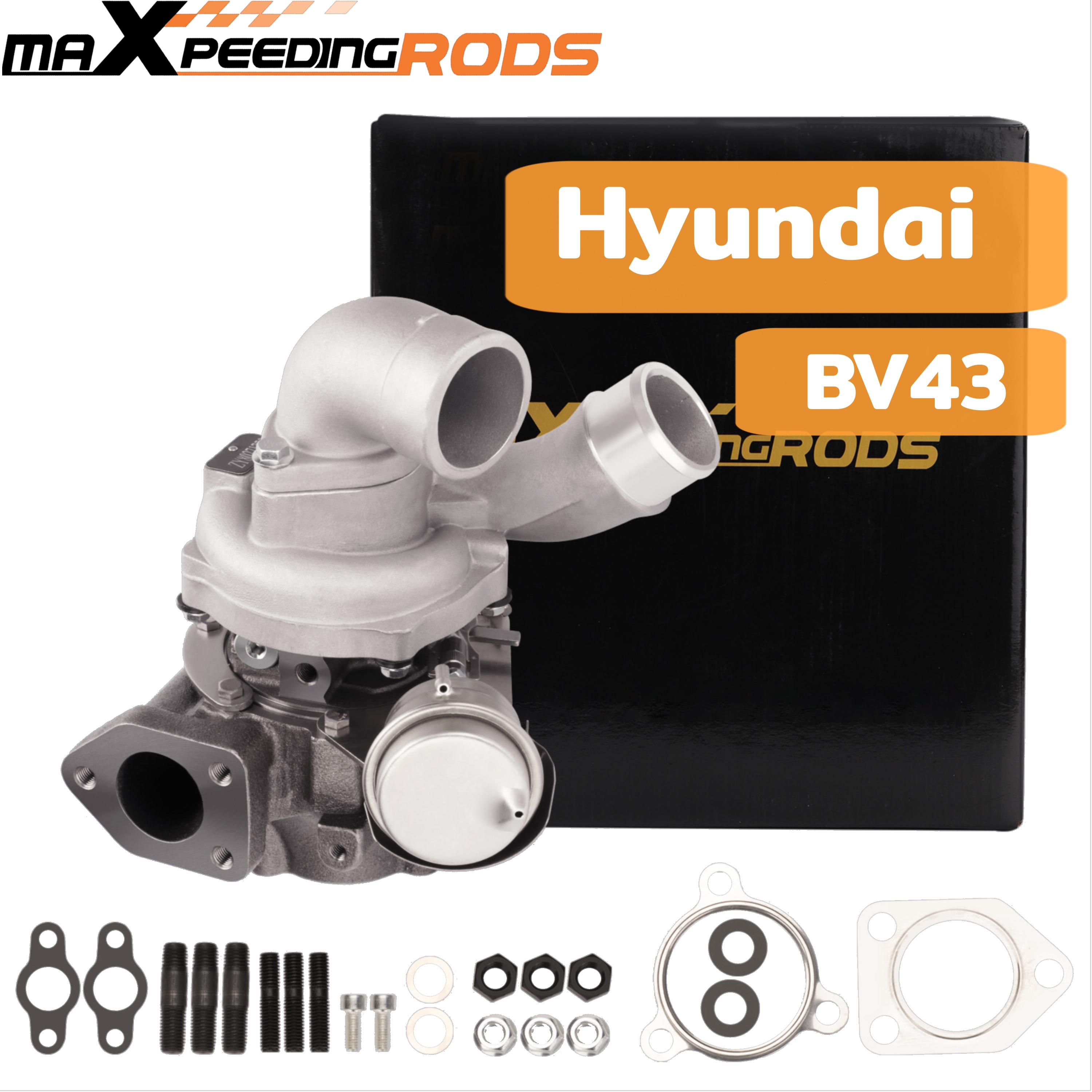 Turbocharger Model Bv43 for Hyundai H-1 Starex 2.5L D4Cb 16V Diesel, Year 2007 Onwards. Water + Oil Cooling. ราคา 10,200 บาท*ส่งฟรี