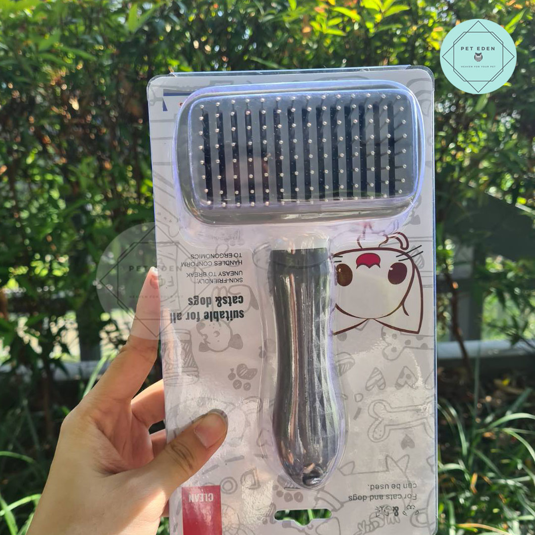 Pet Brush หวีสลิกเกอร์ หวีแปรงขน หวีขนหมา หวีหมุด หวีหมุด แปรงขนหมา แปรงขน แปรงดันขน