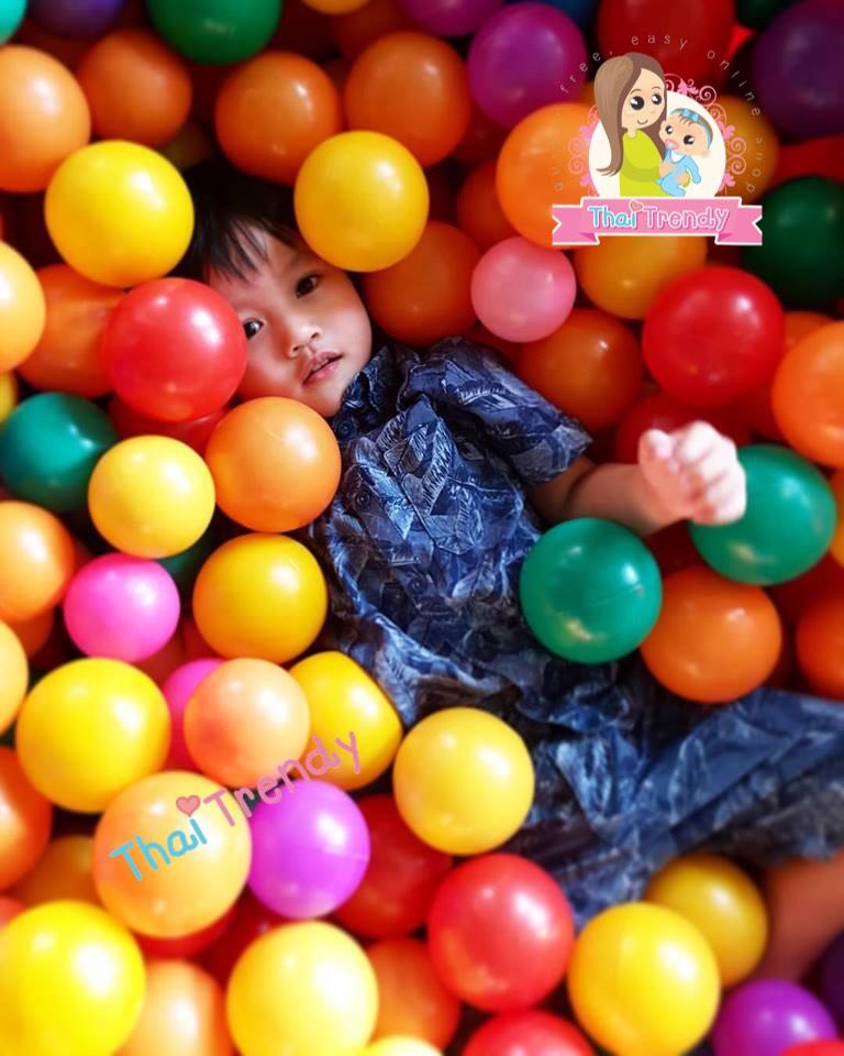 MBP ลูกบอลหลากสี 100 ลูก (ได้มาตรฐาน มีมอก.ปลอดภัย 100%) สำหรับเด็กแรกเกิดขึ้นไป