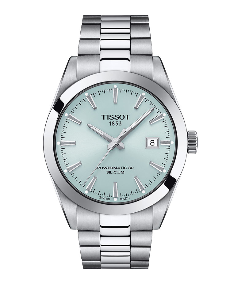 Tissot Gentleman Powermatic 80 Silicium ทิสโซต์ เจนเทิลแมน สีไอซ์บลู T1274071135100 นาฬิกาผู้ชาย ราคา 31,400 บาท*ส่งฟรี