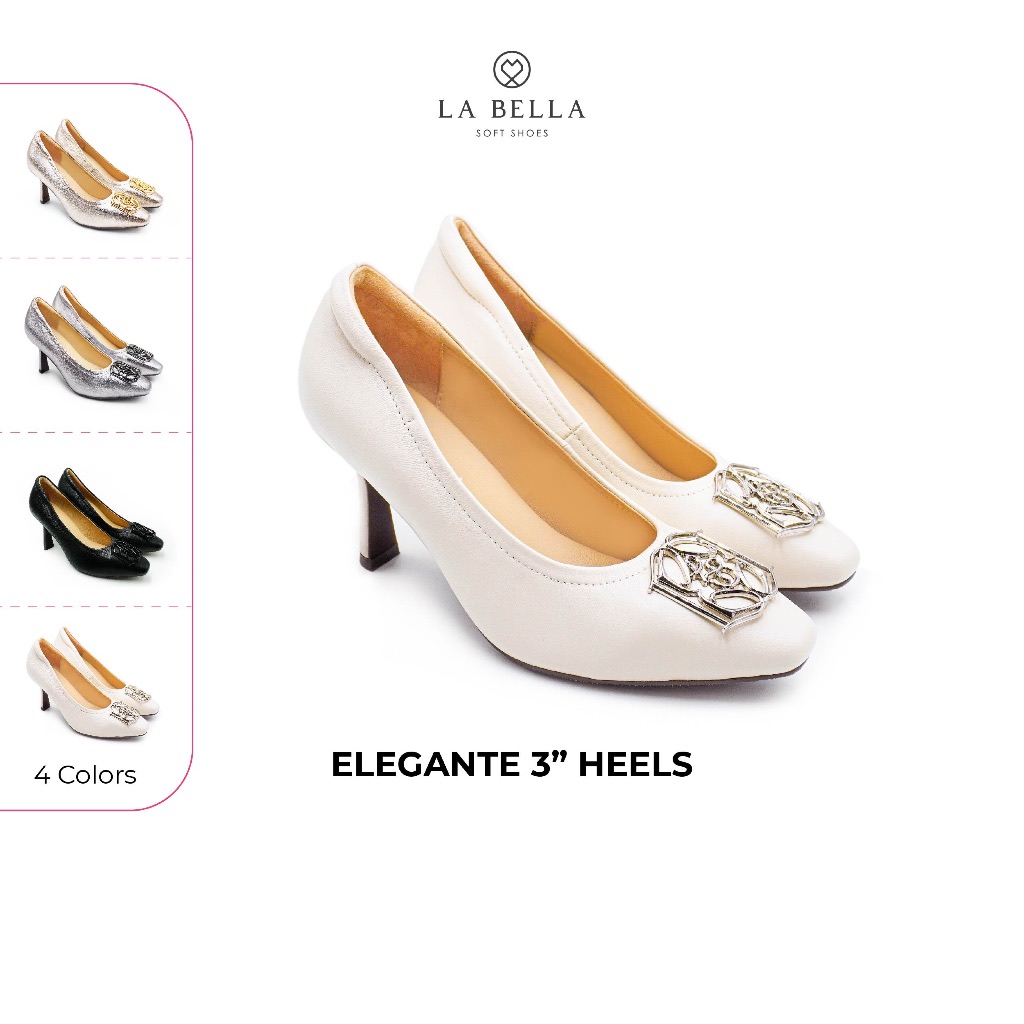 La Bella Model Elegante 3” Heels - Black ราคา 3,331 บาท*ส่งฟรี