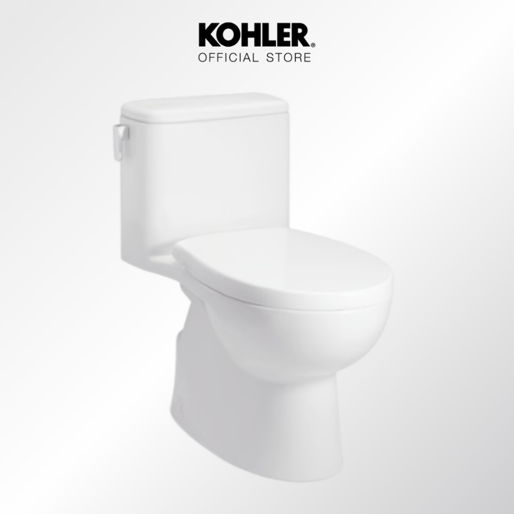 KOHLER (Pre-order 7-14 days) New patio 1-PC 3/4.5L toilet with quiet close seat (ceramic trap) สุขภัณฑ์แบบชิ้นเดียว รุ่นแพททิโอ K-31739X-S-0 ราคา 6,119 บาท*ส่งฟรี