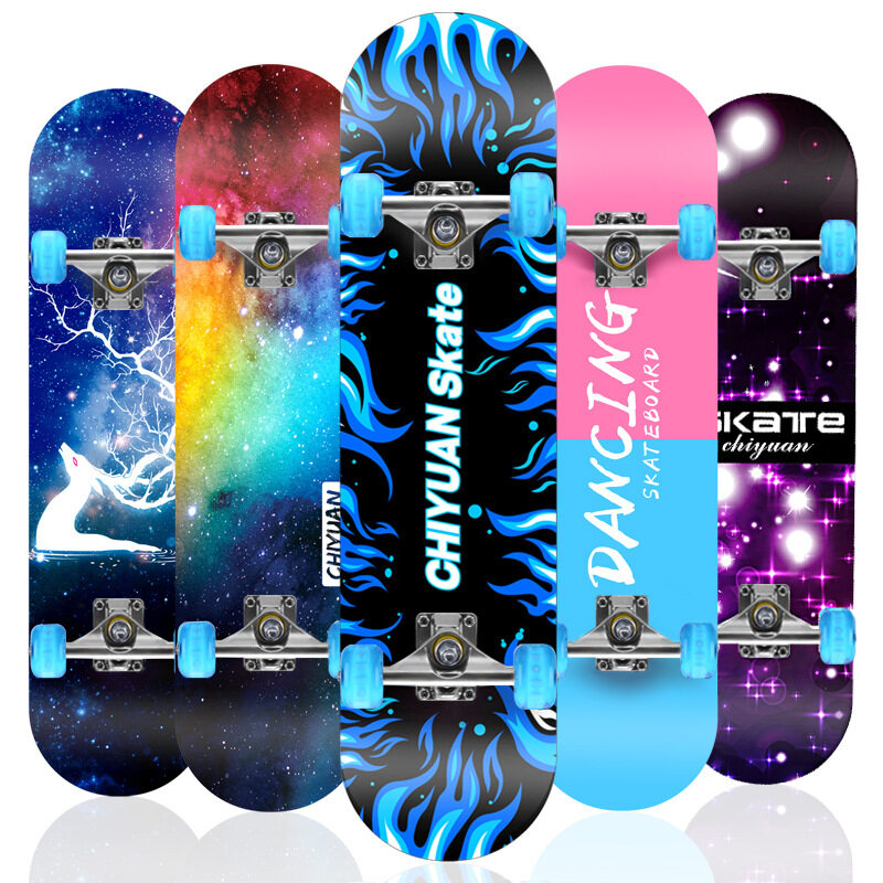 Skateboards แฟชั่นสเก็ตบอร์ด สเก็ตบอร์ด สำหรับผู้เริ่มเล่น รุ่น