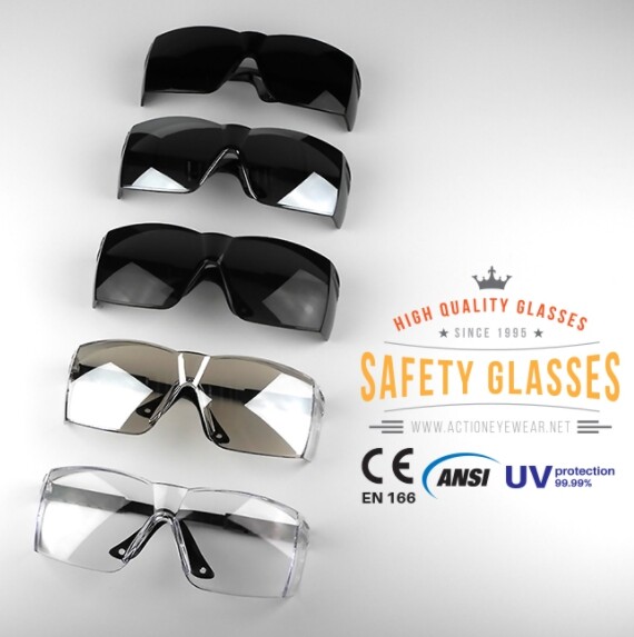 กันCo_Vid_19ติดต่อทางดวงตา มีของแถม แว่นตานิรภัย แบรนด์ Action Eyewear รุ่น 319AF (กันฝ้า 100%) แว่นนิรภัย แว่นเซฟตี้ แว่นตากันสะเก็ด