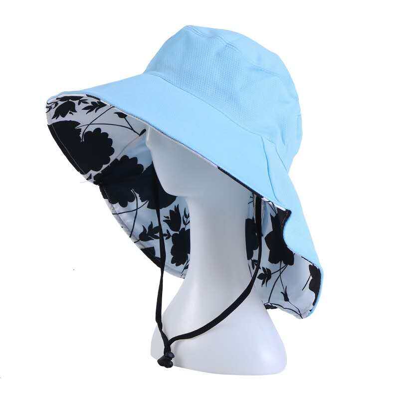 หมวกแฟชั่นผู้หญิงลายวัว หมวกเดินทางกลางแจ้งป้องกันรังสียูวีบังแดดป้องกันรังสีอัลตราไวโอเลตDX30B
