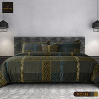 Premier Satin รุ่น Royal Touch ชุดเซ็ทผ้าปูที่นอน 3.5 ฟุต 5 ฟุต 6 ฟุต + ผ้านวม รุ่น Royal Touch Cotton sateen 100% ป้องกันไรฝุ่น หนา15นิ้ว ทอ 360 เส้นด้าย