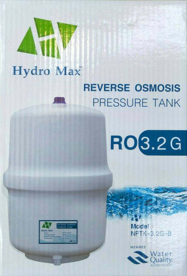 HYDRO MAX RO Pressure Tank ถังเก็บน้ำ / ถังความดัน 3.2 Gallon (12 ลิตร) *** ไม่มีวาล์วไม่มีสายนะคะ*** ใช้กับ เครื่องกรอง เครืองกรองน้ำ