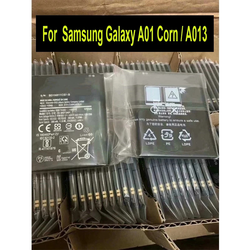 New brand 3000mAh / 11.55Wh EB-BA013ABY Phone Replacement Samsung Galaxy A01 Corn / A013 A cell ราคา 1,161 บาท*ส่งฟรี