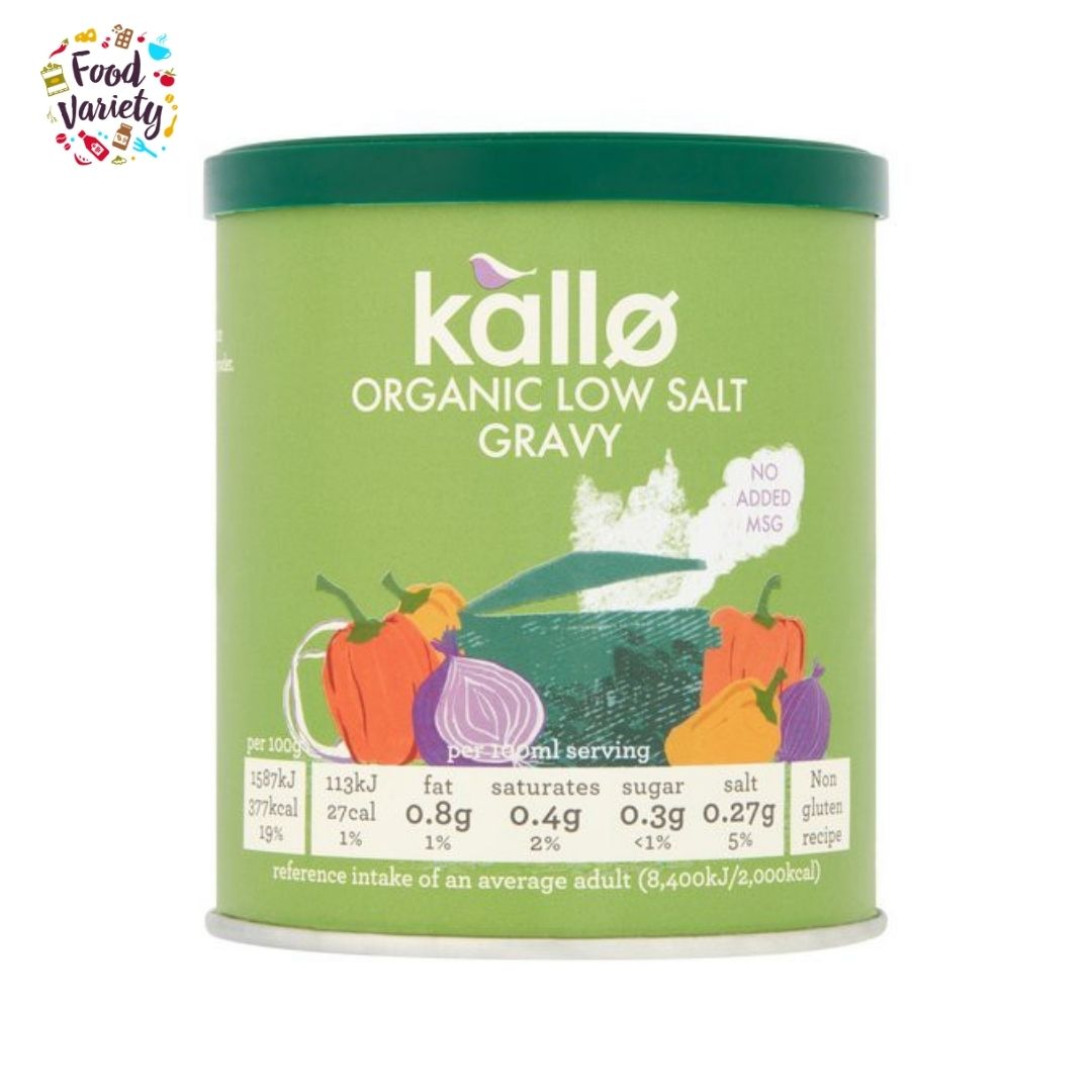 Kallo Organic Low Salt Gravy 160g แคลโลว์ ผงเกรวี่ออร์เเกนิค เกลือตำ่ 160g