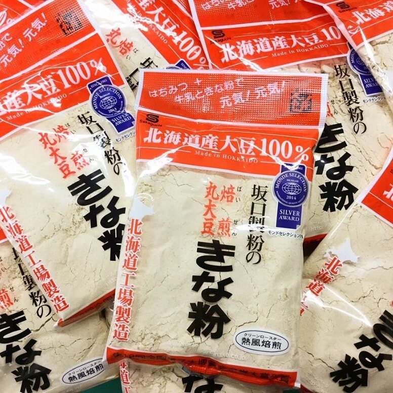 ผงคินาโกะ Made in Hokkaido ผงถั่วเหลืองคั่วบด 100% Kinako Powder เอาไว้โรยกับขนมญีปุ่น ขนาด 100 g.
