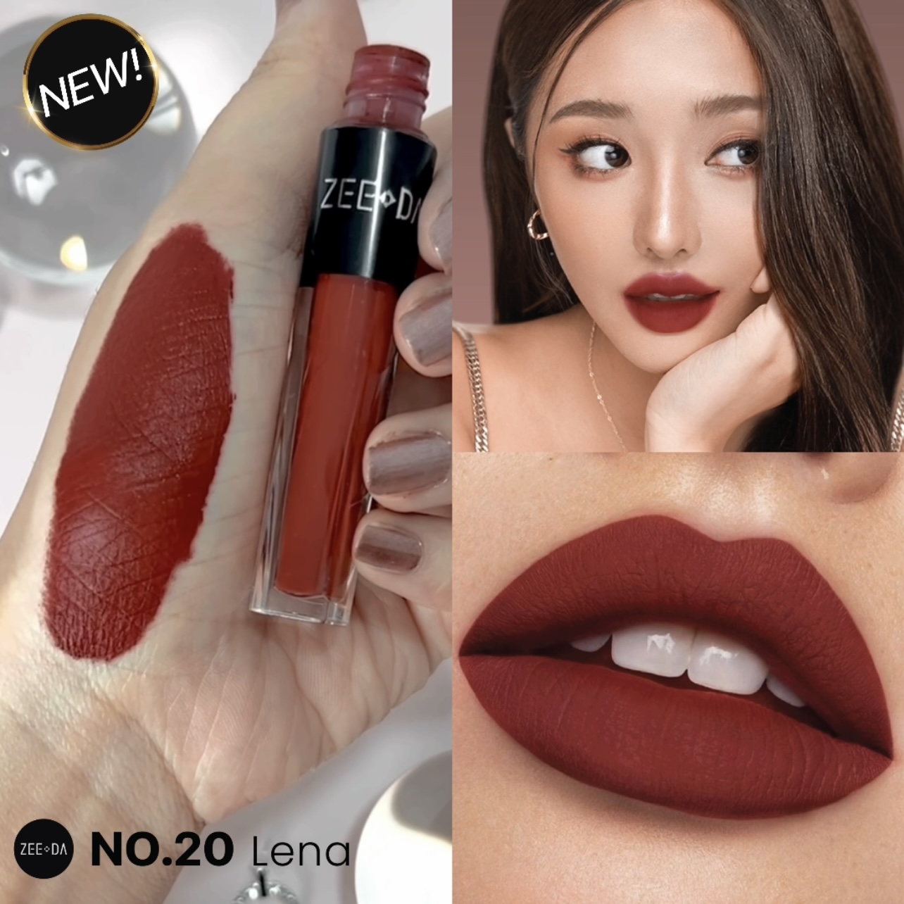 zeeda lip matte #20 LENA ราคา 190 บาท*ส่งฟรี