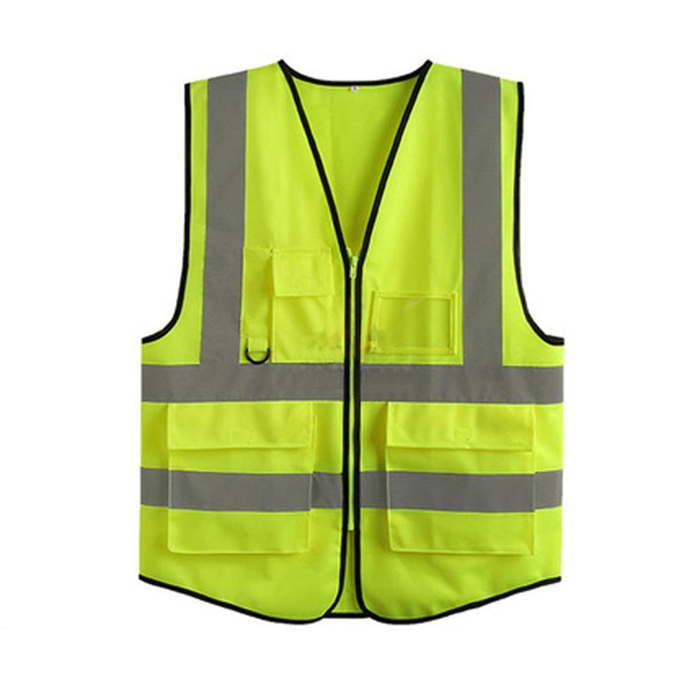 Reflective Vest、ความปลอดภัยเสื้อกั๊กสะท้อนแสงสูงสะท้อนแสงเพื่อความปลอดภัยเสื้อกั๊กมีซิป