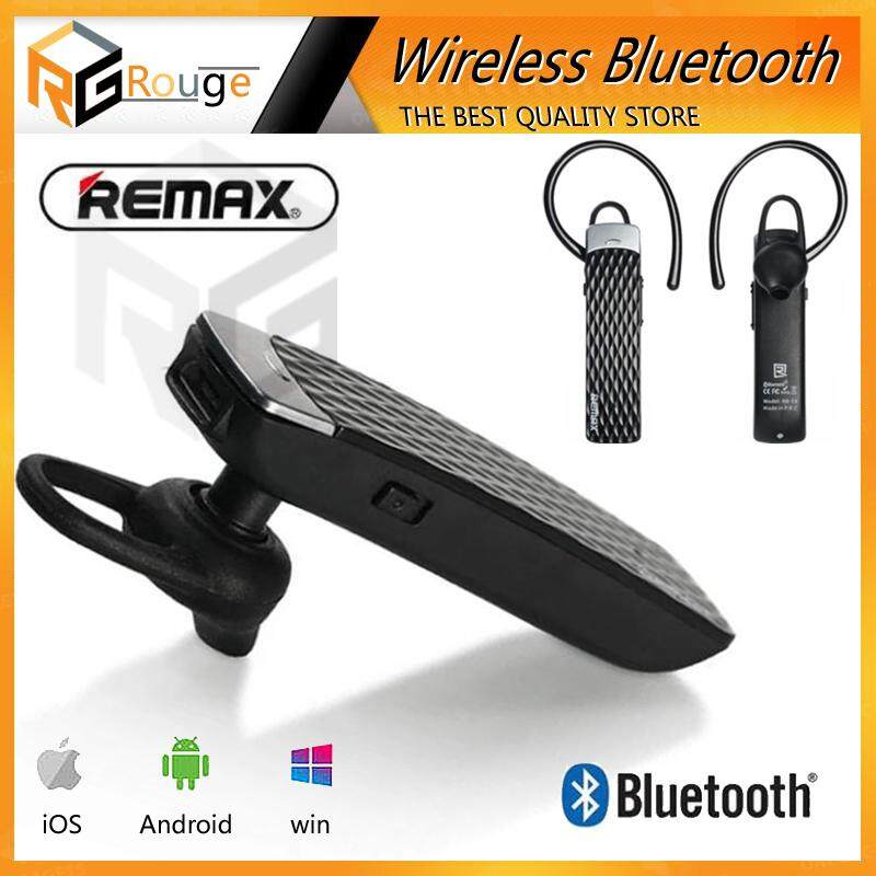 Rouge [รุ่นขายดีสุดๆ ใช้งานดีมาก] หูฟังบลูทูธ REMAX RB-T9 มีให้เลือก 3 สี : สีดำ / สีขาว / สีชมพู [ของแท้ 100%] ใช้ได้กับมือถือทุกรุ่นทุกยี่ห้อ Bluetooth HD Voice Small talk รุ่น T9