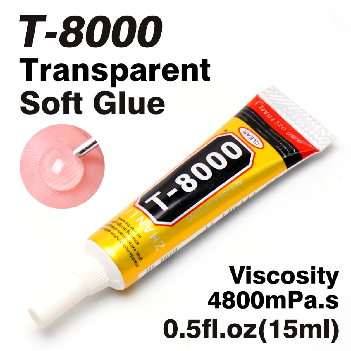 กาว กาวติดจอมือถือ กาวอเนกประสงค์ T7000 / T8000 / B7000 กาวติดจอ กาวติดมือถือ T-7000 (เนื้อกาวดำ) / T-8000 (เนื้อกาวใส) / B-7000 (เนื้อกาวใส) 15ml