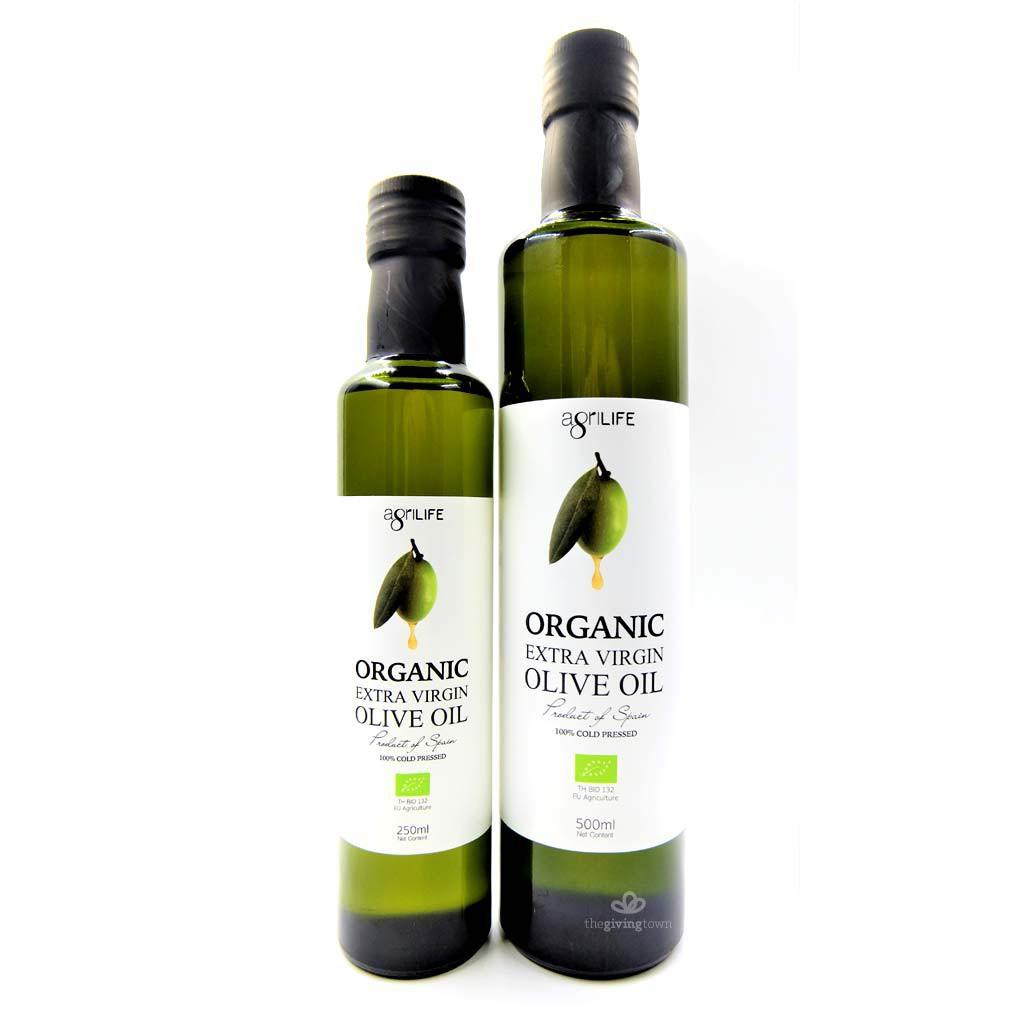 น้ำมันมะกอกธรรมชาติ Organic Extra Virgin Olive Oil นำเข้าจากสัญชาติสเปน ขนาด 250 ml