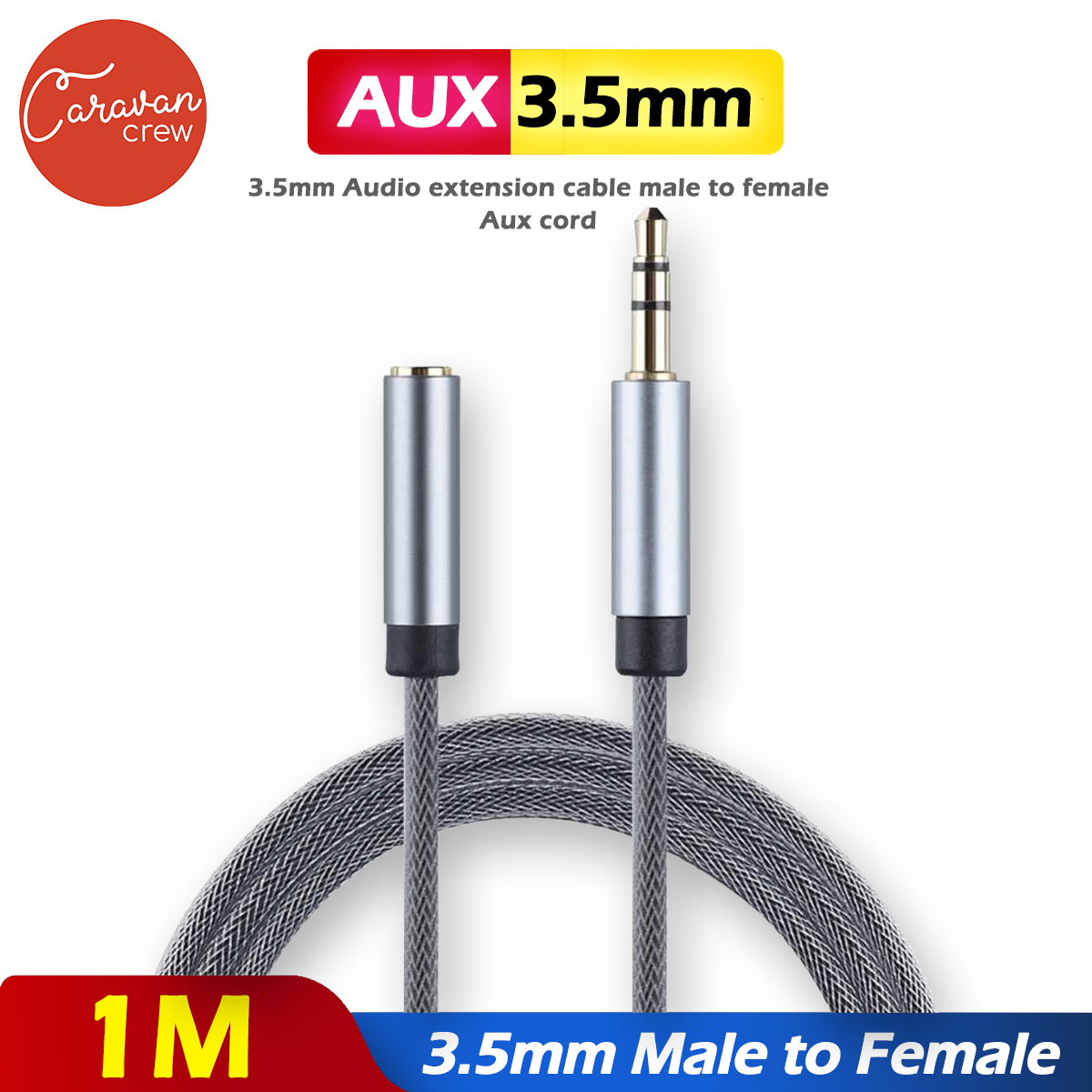 7# Caravan Crew สายเพิ่มความยาว 3.5mm Male to Female Audio Cable for iPad, Smartphones, Tablets, Media Players ราคา 29 บาท*ส่งฟรี