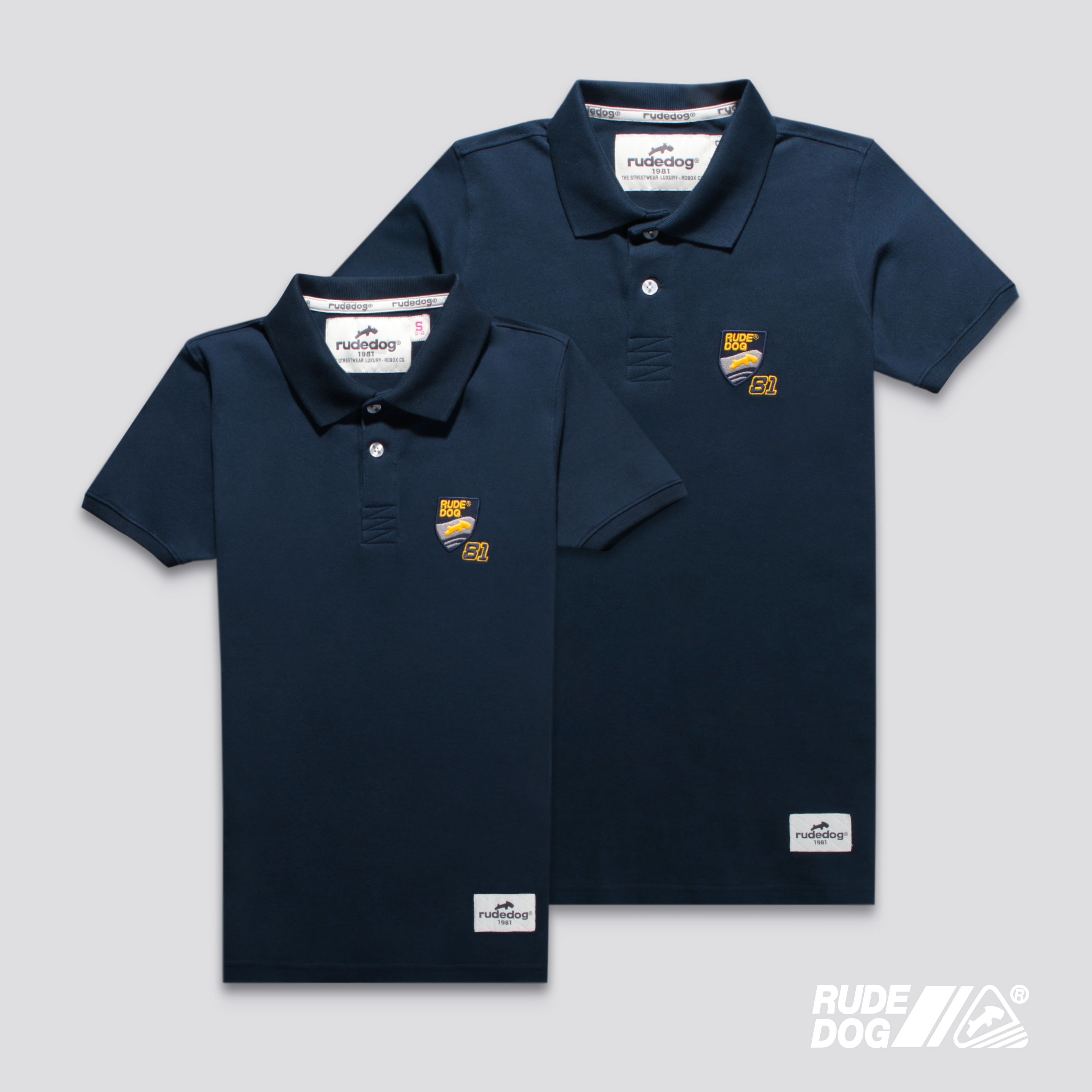 Rudedog เสื้อโปโล ผู้ชาย รุ่น F One (สาปเรียบ) (Men Polo)