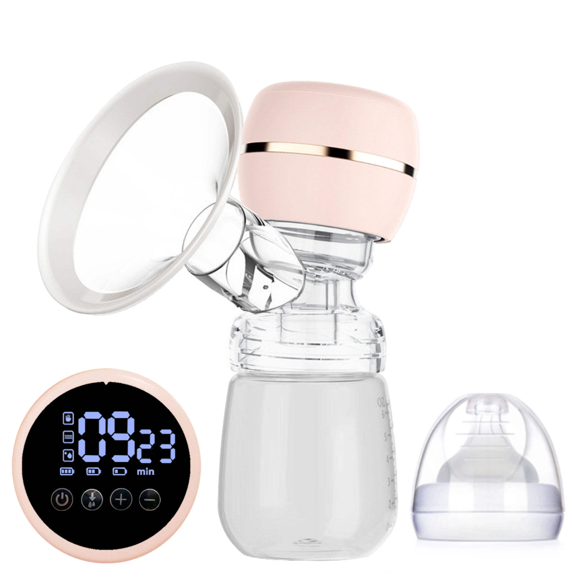 【ซื้อ 1 แถม 1】เครื่องปั๊มนมไฟฟ้า 180mL ที่ปั้มน้ำนม 9 เกียร ปั้มนมไฟฟ้า LED ปั้มนมแบบไม่เจ็บ เครื่องปั้มนมไฟฟ้า ปั้มนม เครื่องปั้มนมไร้สาย