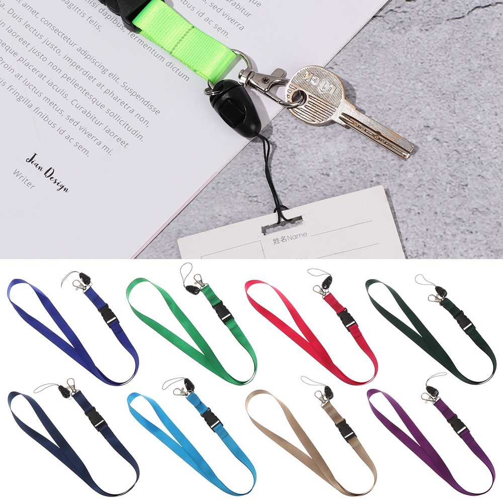 VHOIC Pure Color Personality ID Card Rope Fashion Keys Gym Holder Mobile Phone Straps Neck Strap Mobile Phone Lanyard