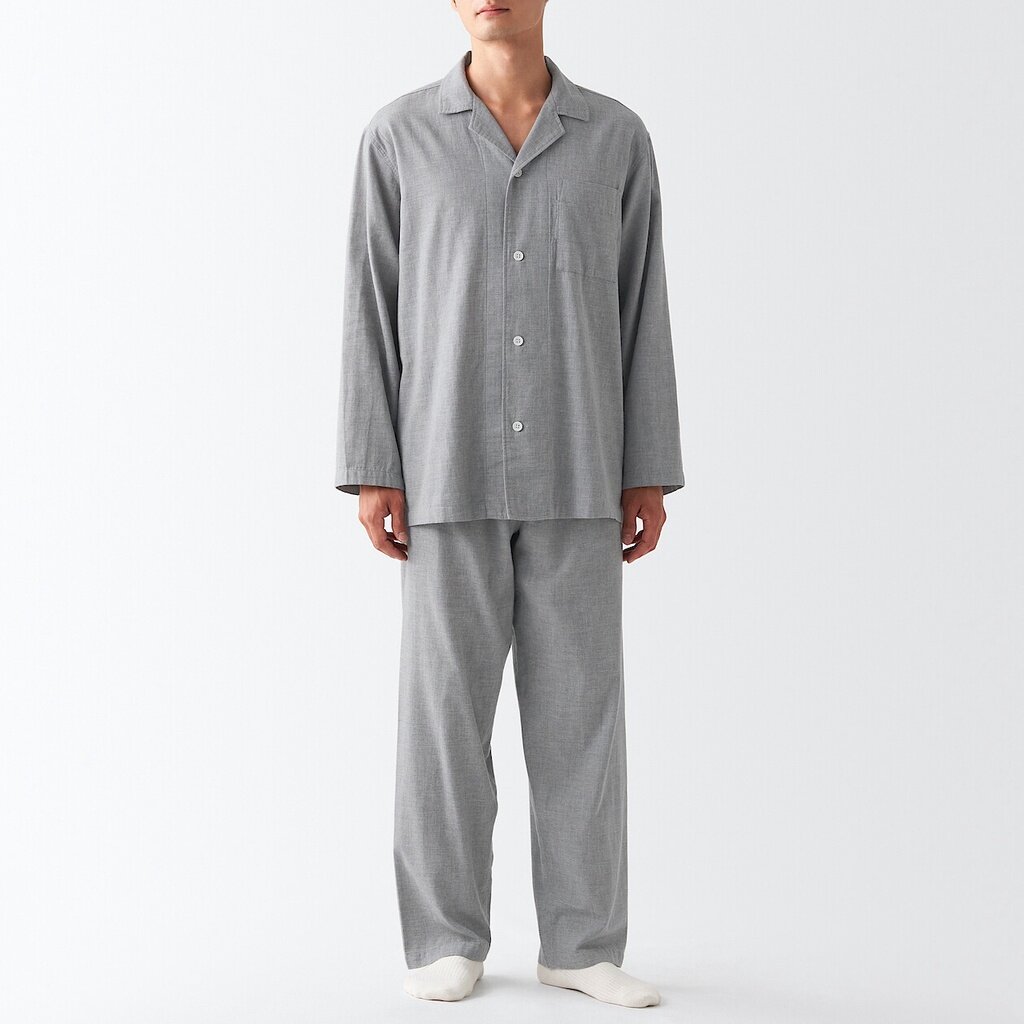 MUJI Men’s Side Seamless Double Gauze Pajamas - Thailand Online Shopping