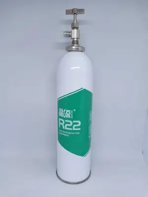 น้ำยาแอร์ ชนิด R22, 1กระป๋อง 1000g + พร้อมวาล์วหัวเปิดปิดน้ำยา