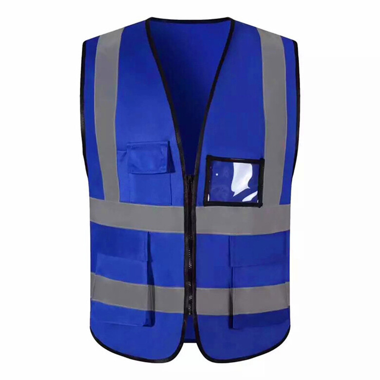 Reflective Vest、ความปลอดภัยเสื้อกั๊กสะท้อนแสงสูงสะท้อนแสงเพื่อความปลอดภัยเสื้อกั๊กมีซิป