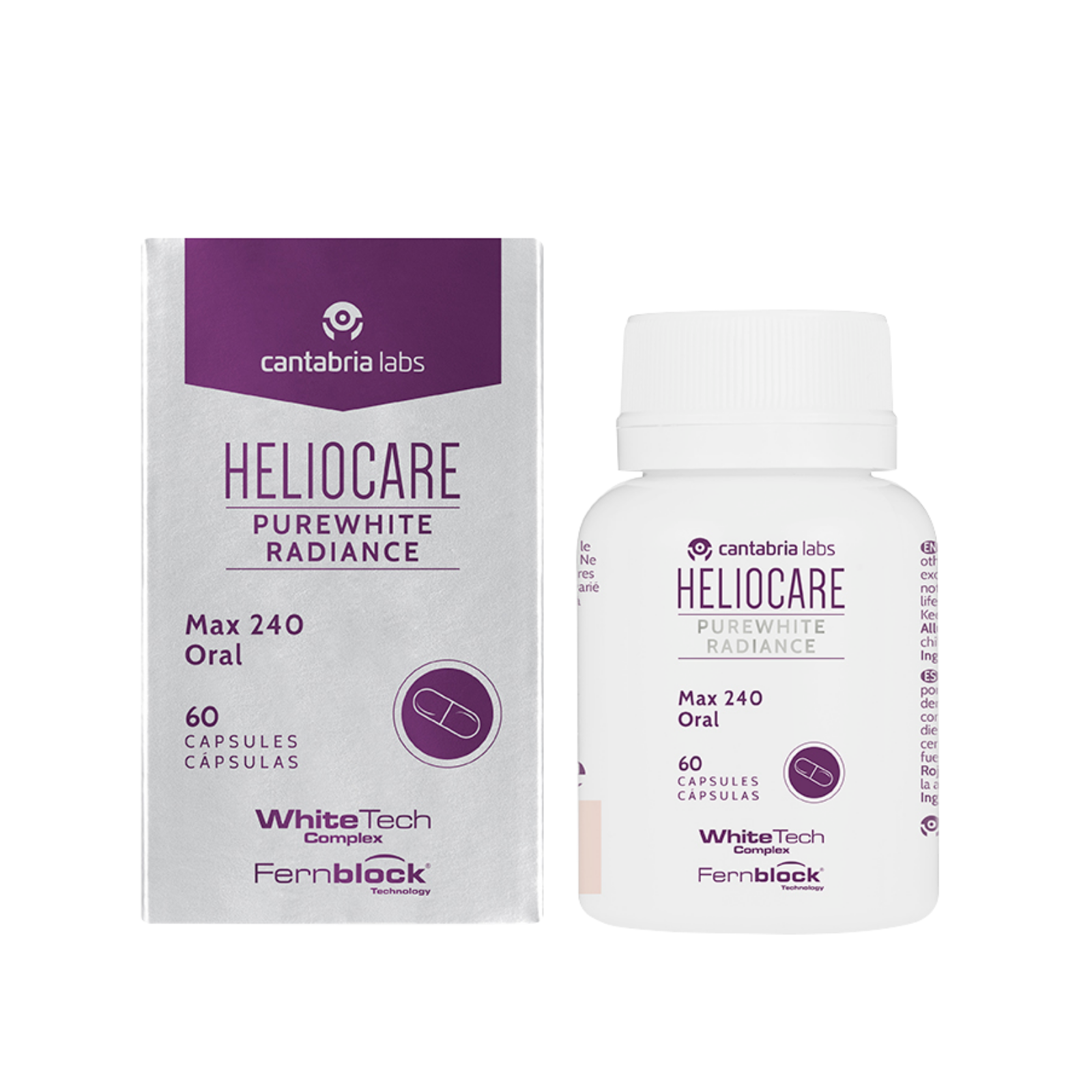 Heliocare Purewhite Fernblock240 Mg Sunscreen Vitamins Nourish and Whiten Skin Oral Exp12/2027+Bonus ราคา 2,300 บาท*ส่งฟรี