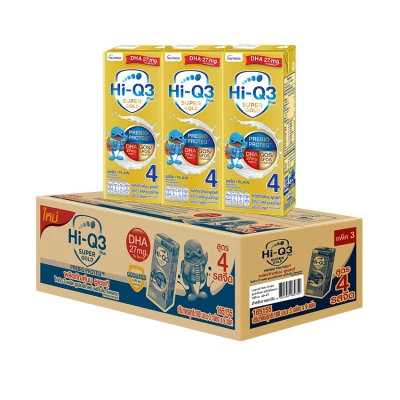 HI-Q 3 PLUS UHT SUPER GOLD PREBIO PROTEQ 180 ml x 27 BOXES