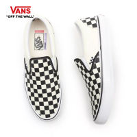 VANS SKATE SLIP-ON (CHECKERBOARD) BLACK/OFF WHITE รองเท้า ผ้าใบ VANS ชาย หญิง