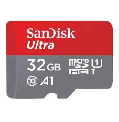 32 GB MICRO SD CARD (ไมโครเอสดีการ์ด) SANDISK ULTRA CLASS 10 A1 (SDSQUA4-032G-GN6MN)