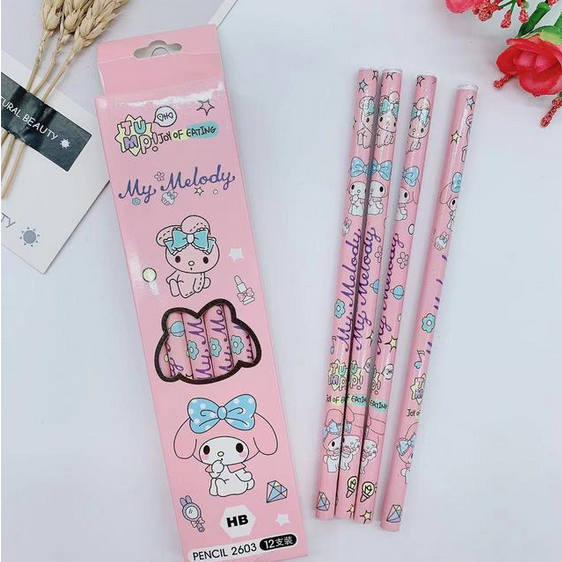 ดินสอไม้ HB แพ๊ค กล่อง 12 แท่ง ซื้อดินสอแถมปากกา เจล กดส่งฟรี ก่อนสั่งซื้อ