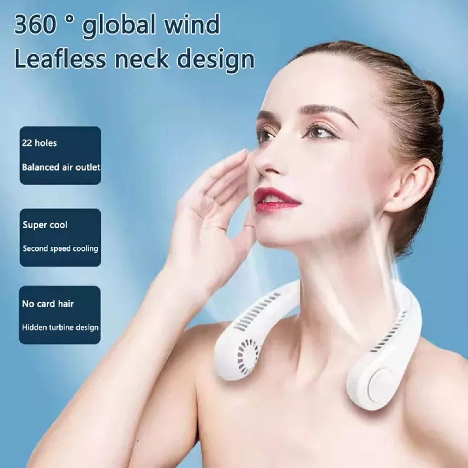 พัดลมห้อยคอ 4000mAh 3ระดับแรงลม