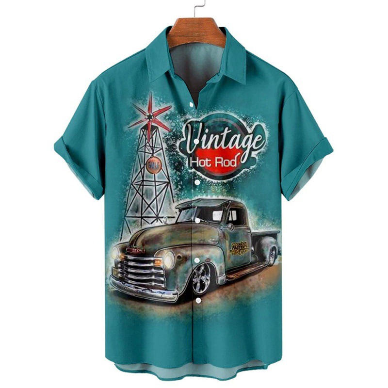 [COD]2022 ปีฮาวายพิมพ์เสื้อเชิ้ตแขนสั้นผู้ชายยุโรปขนาดชายหาดการค้าต่างประเทศเสื้อเชิ้ตผู้ชายวัสดุยืดหยุ่นสี่ด้าน ราคา  630 บาท*ส่งฟรี