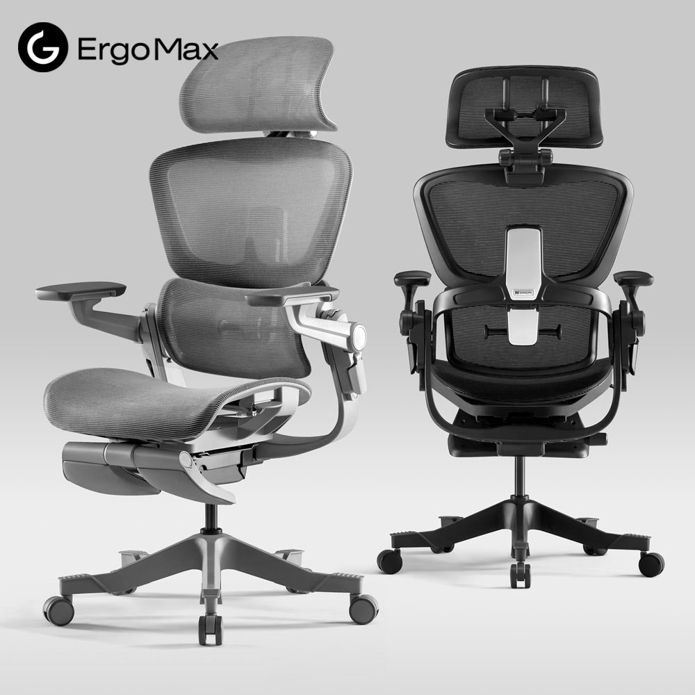 ⚡In Stock⚡ErgoMax H1 High Back Ergonomic Office Chair with Built-in Leg Rest, Foldable Design, Flip Up Arms, Suitable as Home Office Chair and Computer Chair ราคา 17,288 บาท*ส่งฟรี