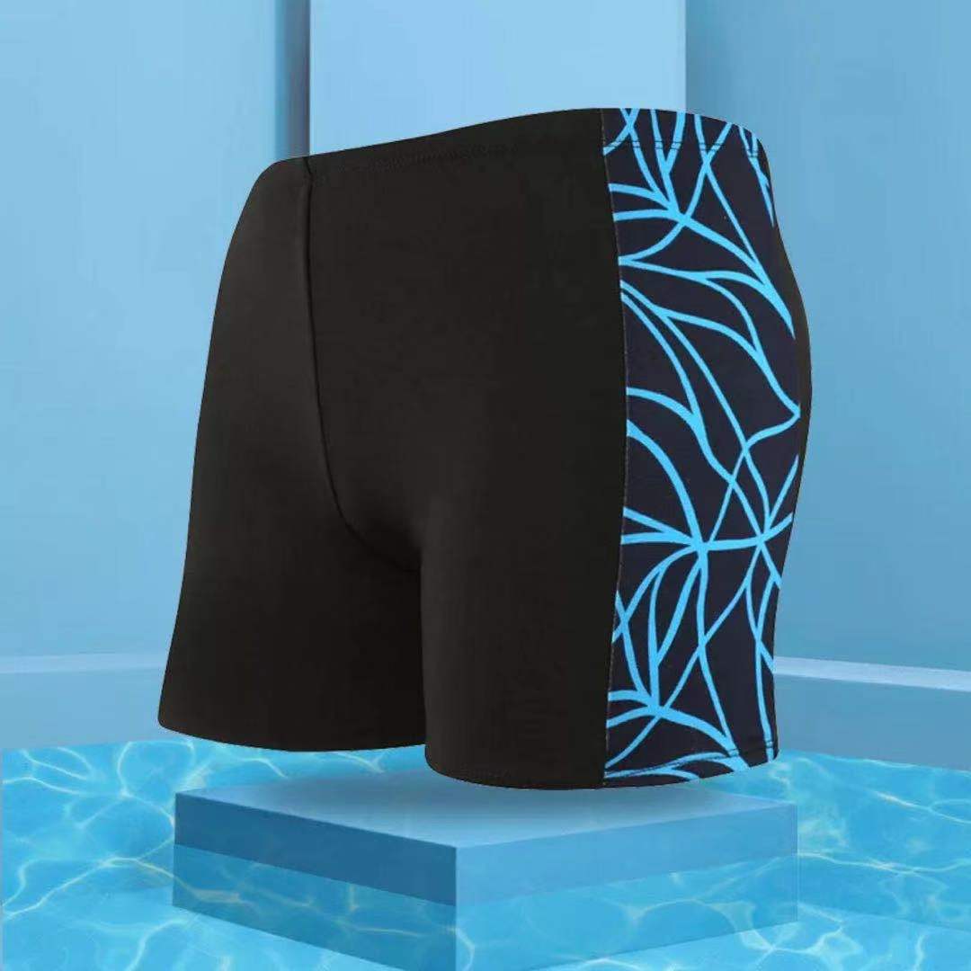 กางเกงว่ายน้ำผู้ชายกางเกงบ็อกเซอร์แห้งเร็วกางเกงว่ายน้ำชายทรงหลวมไซส์ใหญ่